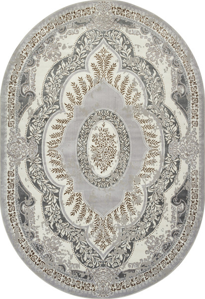Изображение товара Ковер Merinos Palermo F290-OVAL-GRAY-GREEN (2.4x3.4)