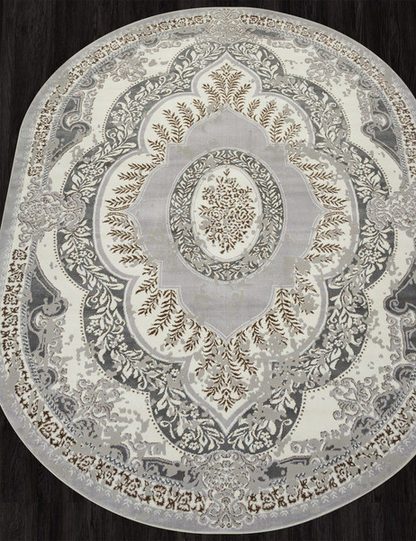 Изображение товара Ковер Merinos Palermo F290-OVAL-GRAY-GREEN (2.4x3.4)