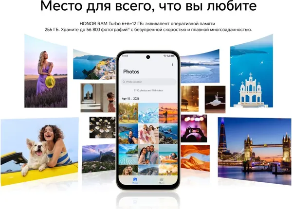 Изображение товара Смартфон HONOR X6e 4GB/256GB (полночный черный)