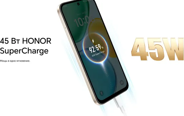 Изображение товара Смартфон HONOR X6e 4GB/256GB (полночный черный)
