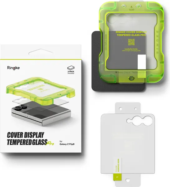 Изображение товара Набор защитных стекол для телефона Ringke Cover Display Pro для Galaxy Z Flip 8