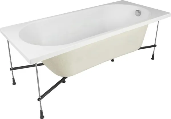 Изображение товара Ванна акриловая Alba Spa Sansara 170x75 (с каркасом и сифоном)