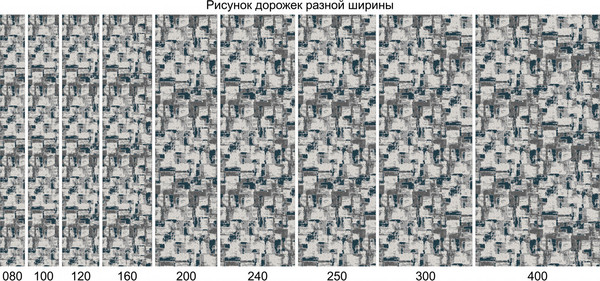 Изображение товара Ковровая дорожка Merinos Palermo F288-STAN-GRAY (4x25)