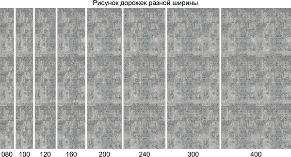 Изображение товара Ковровая дорожка Merinos Palermo F281-STAN-GRAY (4x25)