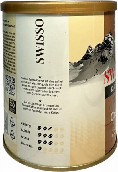 Изображение товара Кофе молотый Swisso Kaffee Crema (250г)