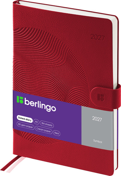 Изображение товара Ежедневник Berlingo Symbol 2027г / DD7_F0010 (184л, красный)