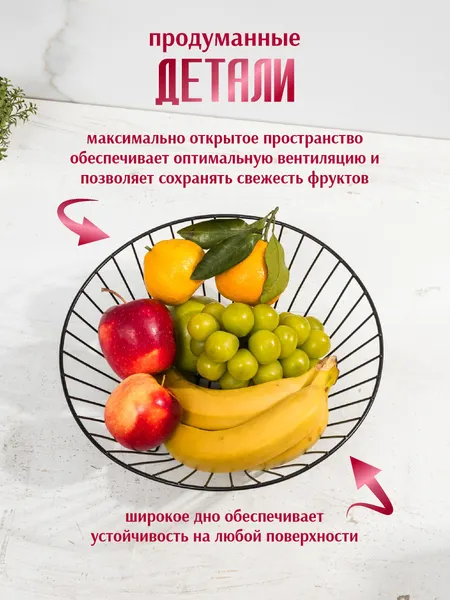 Изображение товара Фруктовница SWENSA SWKN-0101-BLK (черный)