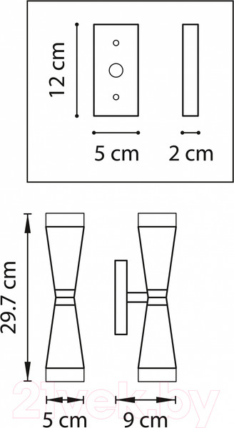 Изображение товара Бра Lightstar Punto 807626
