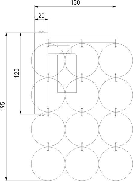 Изображение товара Бра Евросвет 60084/2 (хром/перламутр)