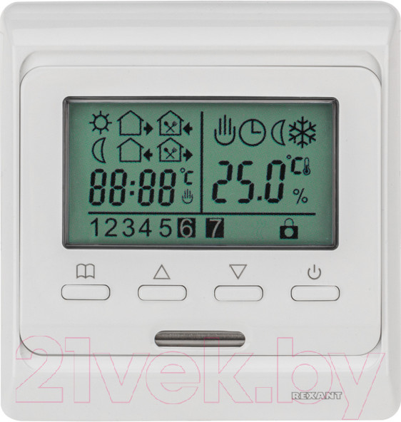 Изображение товара Терморегулятор для теплого пола Rexant R51XT / 51-0532 (белый)