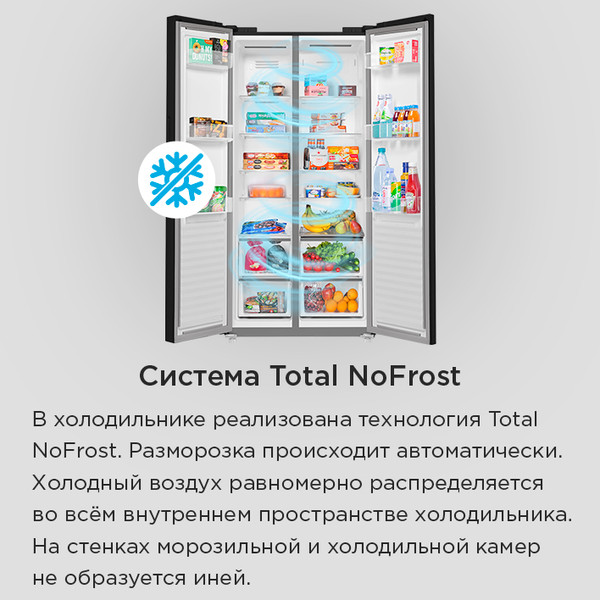 Изображение товара Холодильник с морозильником Maunfeld MFF191NFBG