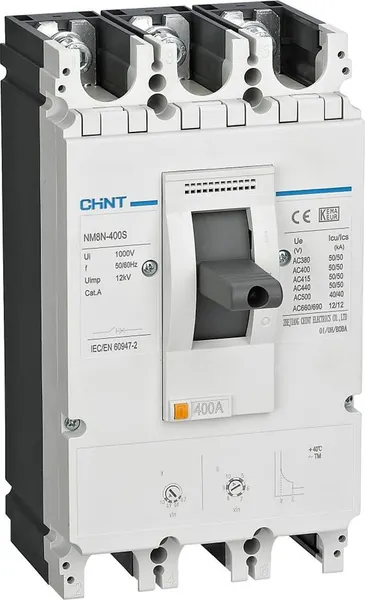 Изображение товара Выключатель автоматический Chint NM8N-400S M 3Р 400А 50кА / 269505
