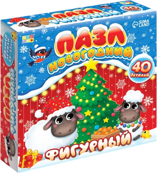 Изображение товара Пазл Puzzle Time Новогодняя ферма / 11032228 (40эл)