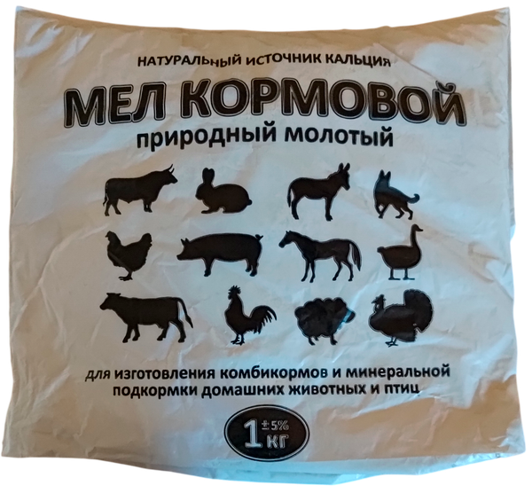 Изображение товара Кормовая добавка для сельскохозяйственных животных АСПЕКТ Мел кормовой (1кг)