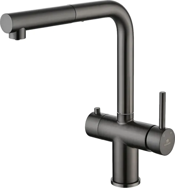 Изображение товара Смеситель Ganzer GZ16036-Q (оружейная сталь)