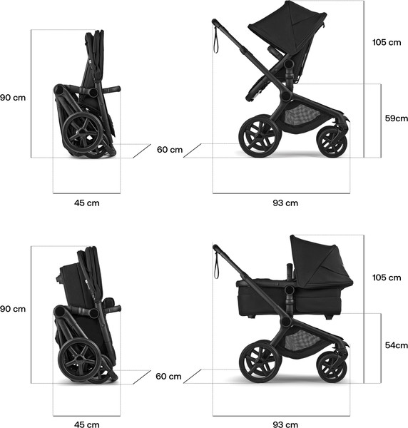 Изображение товара Детская прогулочная коляска Bugaboo Fox5 Renew Canopy (Deep Indigo)