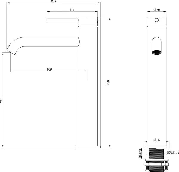 Изображение товара Смеситель Oliveeka OL-88239017-CR (хром)