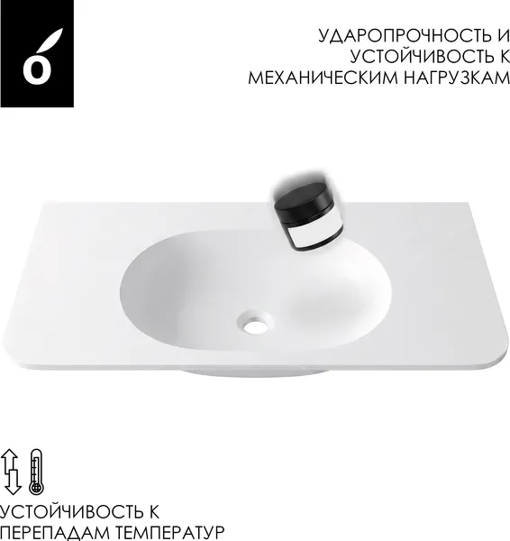 Изображение товара Умывальник Oliveeka Milu MA100W (белый)