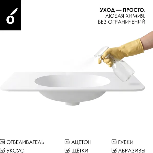Изображение товара Умывальник Oliveeka Milu MA100W (белый)