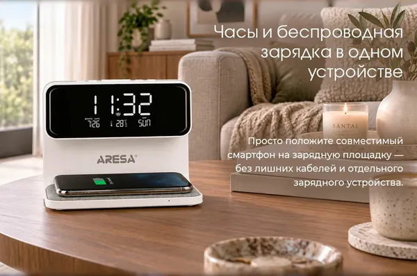 Изображение товара Настольные часы Aresa AR-3702