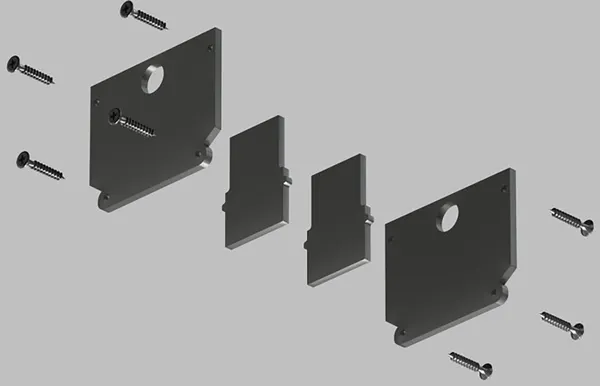 Изображение товара Заглушка для шинопровода Denkirs Smart One TR2025-BK