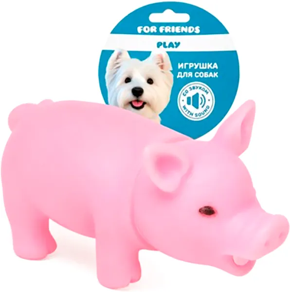 Изображение товара Игрушка для собак For Friends Веселая свинка / DP014-S