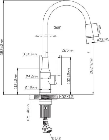 Изображение товара Смеситель Diadonna D46-0016LY