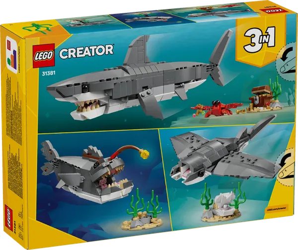 Изображение товара Конструктор Lego Creator Грозная акула с сундуком сокровищ 31381