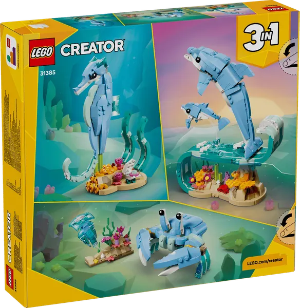 Изображение товара Конструктор Lego Creator Морские животные: прекрасные дельфины 31385