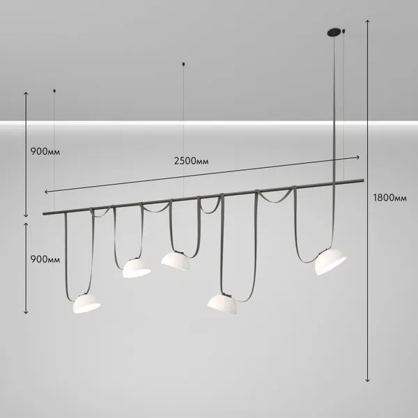 Изображение товара Комплект трековых светильников Denkirs Belty Set DK55SET06-02-DG