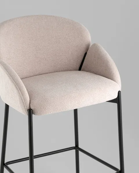 Изображение товара Стул барный Stool Group Melia BC-87 (серо-бежевый)