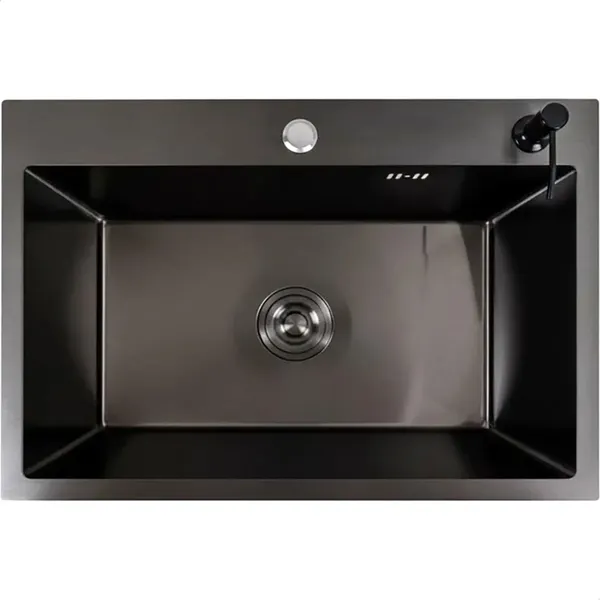 Мойка кухонная КромРус 7050B (черный)