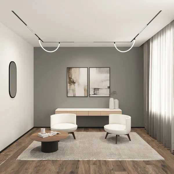 Изображение товара Трековый светильник Denkirs Smart Ray DK8060-BK