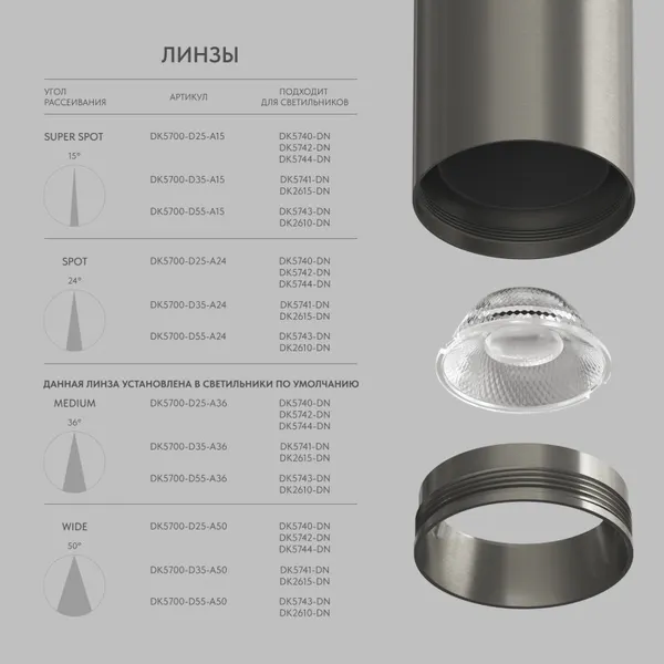 Изображение товара Трековый светильник Denkirs Shine Spot DK5741-DN