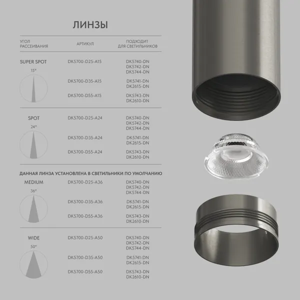 Изображение товара Трековый светильник Denkirs Shine Spot DK5744-DN