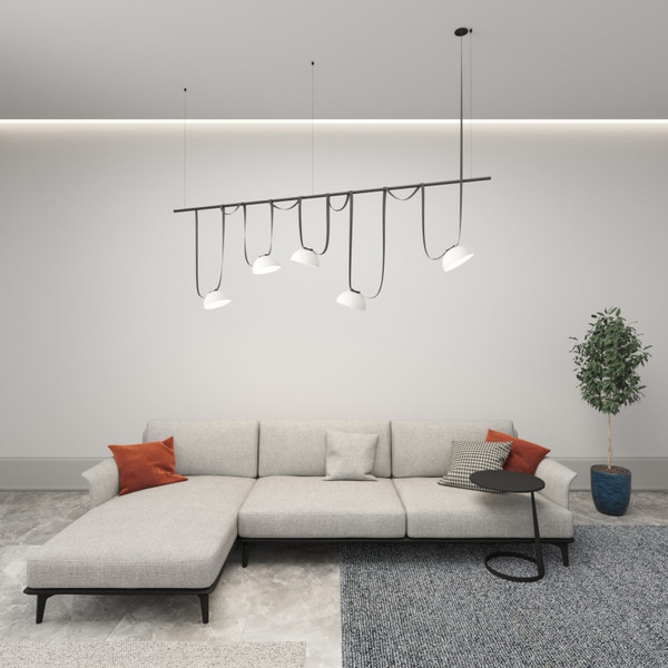 Изображение товара Трековый светильник Denkirs Belty Flow DK5561-WH+BK