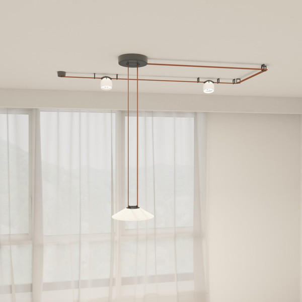 Изображение товара Трековый светильник Denkirs Belty Flow DK5564-WH+BK