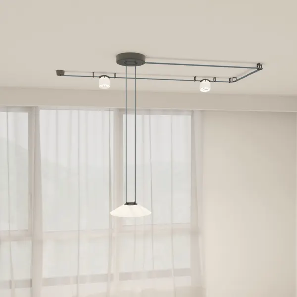 Изображение товара Трековый светильник Denkirs Belty Flow DK5565-WH+BK