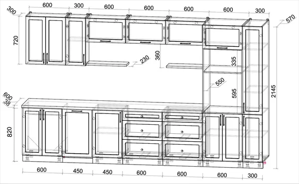 Изображение товара Кухонный гарнитур Interline Тренд 3.6-ПМ3 (белый/белый/кастилло темный)