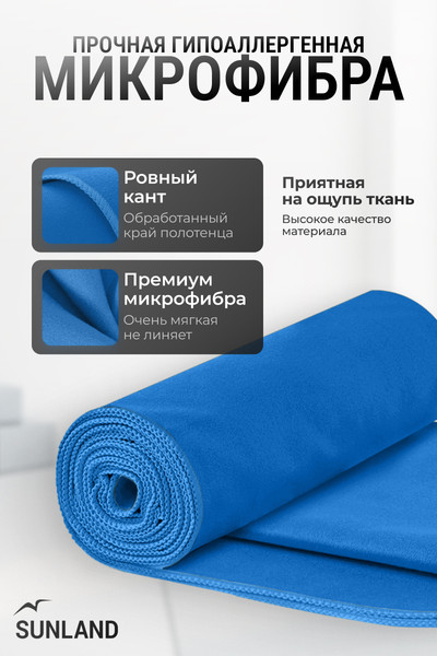 Изображение товара Полотенце SUNLAND SUN24 70х140 (синий)