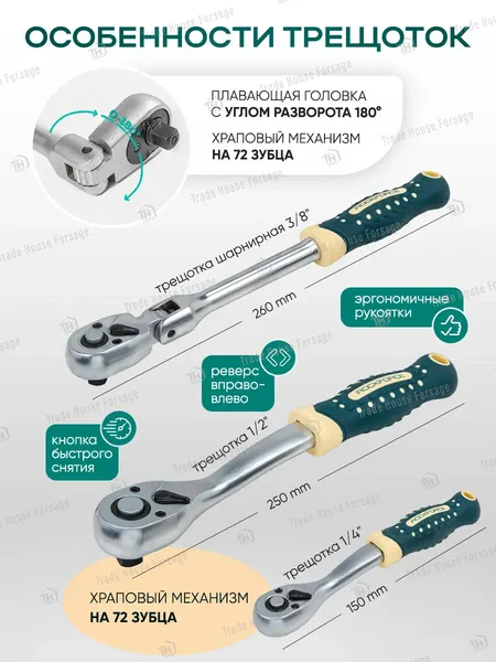 Изображение товара Универсальный набор инструментов RockForce RF LIGHT-42022-5 (61107)