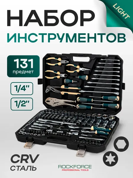 Изображение товара Универсальный набор инструментов RockForce RF LIGHT-41312-5 (61108)