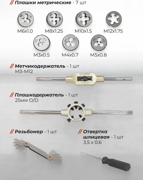 Изображение товара Резьбонарезной набор ForceKraft FK-M032-1 (68078)