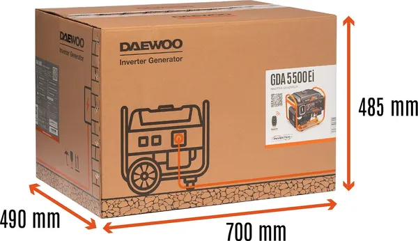 Изображение товара Инверторный генератор Daewoo Power GDA 5500Ei
