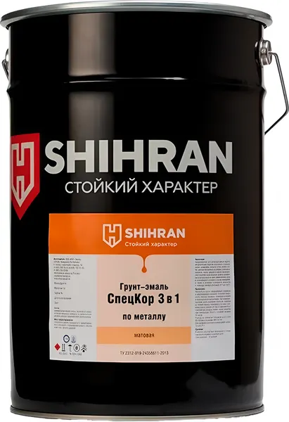 Изображение товара Грунт-эмаль SHIHRAN 3 в 1 матовая (20кг, белый)