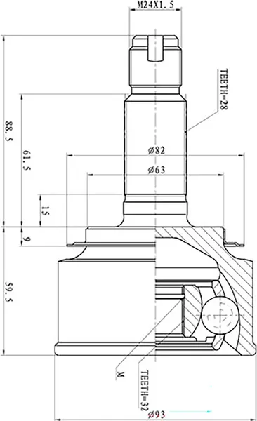Изображение товара ШРУС Zikmar Z87411R