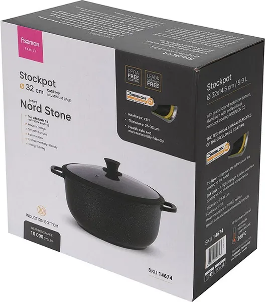 Изображение товара Кастрюля Fissman Nord Stone 14674