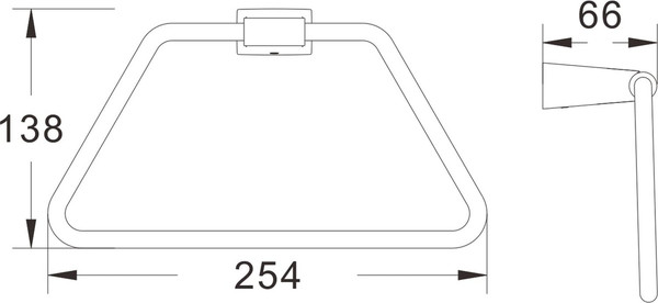 Изображение товара Держатель для полотенца Shevanik SG5706C (белый)