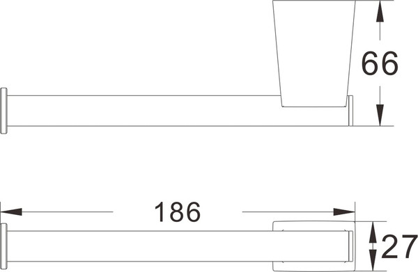 Изображение товара Держатель для туалетной бумаги Shevanik SG5715T (оружейная сталь)