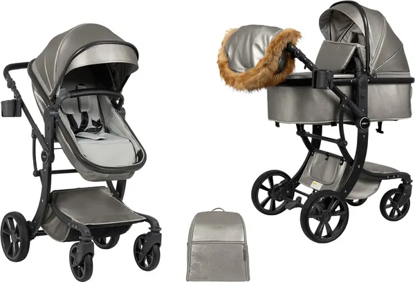 Изображение товара Детская универсальная коляска Aimile Adventurer PU / ADVPU-24 (жемчужно-зеленый)